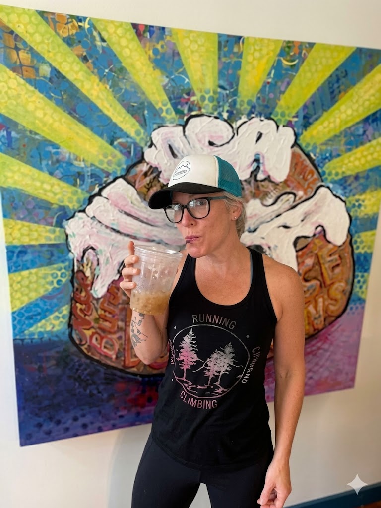 Christine baking at Beach Buns Bakery